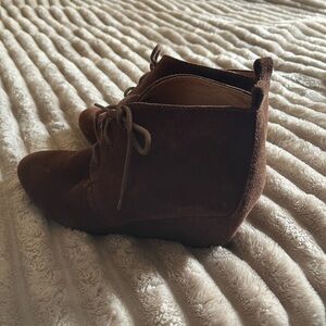 Nine West Brown Ankle Boots